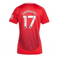 Camiseta Manchester United Alejandro Garnacho #17 Primera Equipación para mujer 2024-25 manga corta